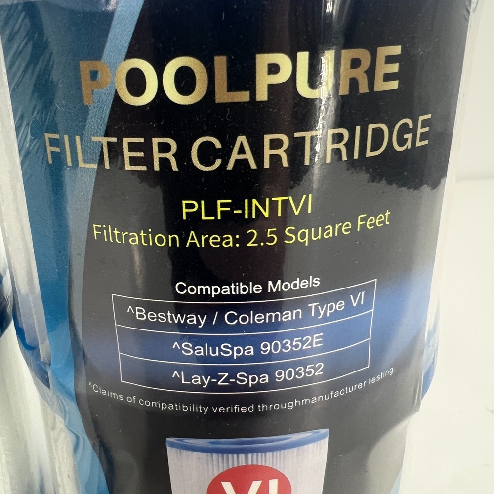 Bestway Type VI Spa Replacement Filters for Coleman SaluSpa Pump 90352E, 4-Pack - Picture 4 of 6